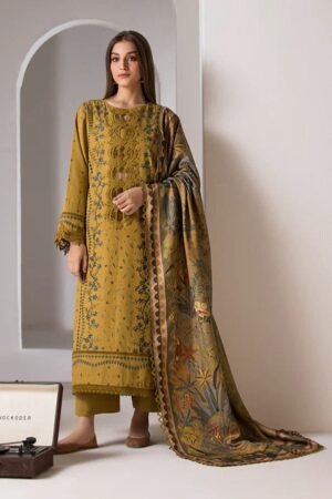 SN-59 Lawn Embroidered Suit With Cotton Lawn Printed Dupatta