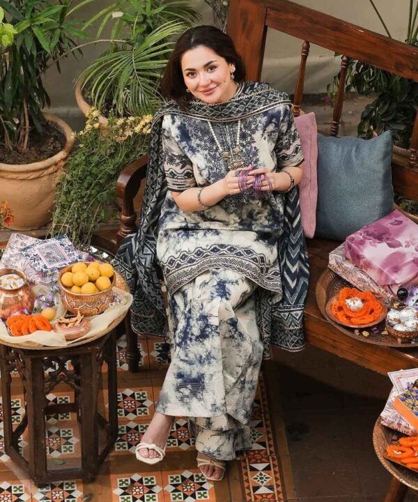 SP-500 Unstitched Digital Printed Lawn Suit 3pc With Digital Printed Lawn Dupatta
