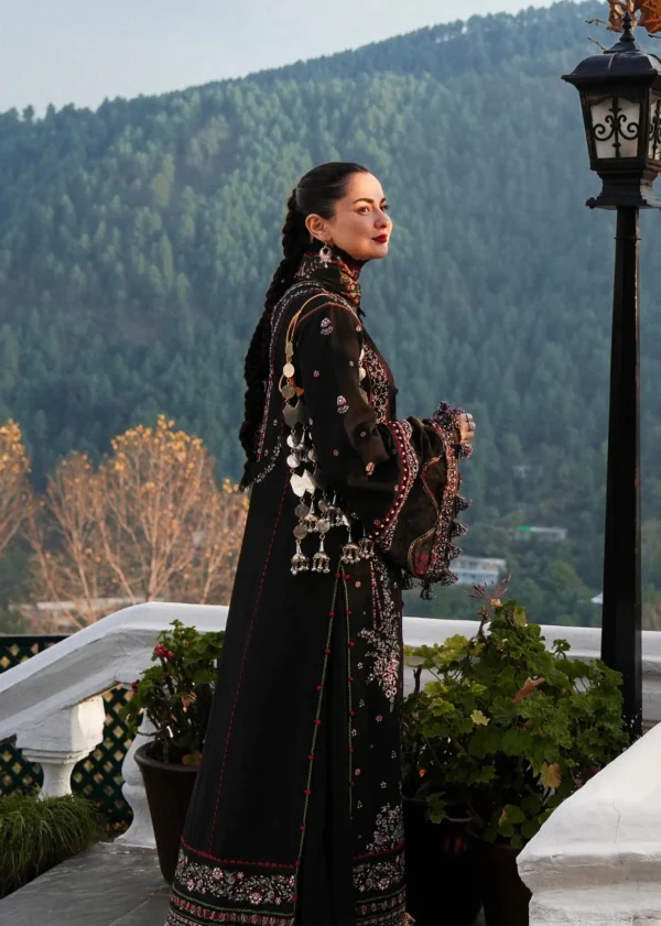 MB-520 Unstitched Dhanak Stuff Full Embroidered Suit With Printed Wool Shawl With Extra Patches