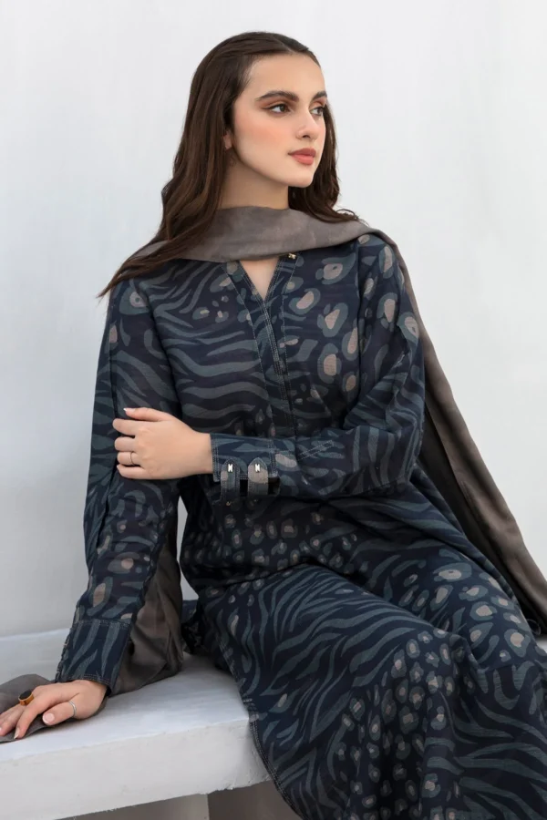 BQ-85 Unstitched Digital Printed khader Suit 3pc With Digital Printed Khader Dupatta