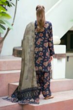 BQ-412 Digital Printed Dhanak Suit 3pc With Dhanak Digital Printed Dupatta