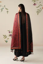 BQ-145 Unstitched Dhanak Suit with Printed Wool Shawl