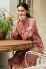ZS-2755 Lawn Unstitched Fully Embroidered Shirt With Printed Monar Dupatta