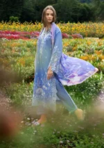 MS-2780 Lawn Unstitched Embroidered 3pc Suit With Monar Digital Printed Dupatta