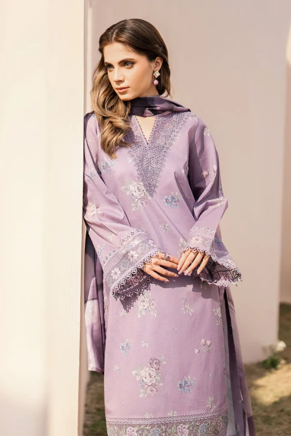 Lawn Unstitched Digital Printed Shirt With Lawn Printed Dupatta